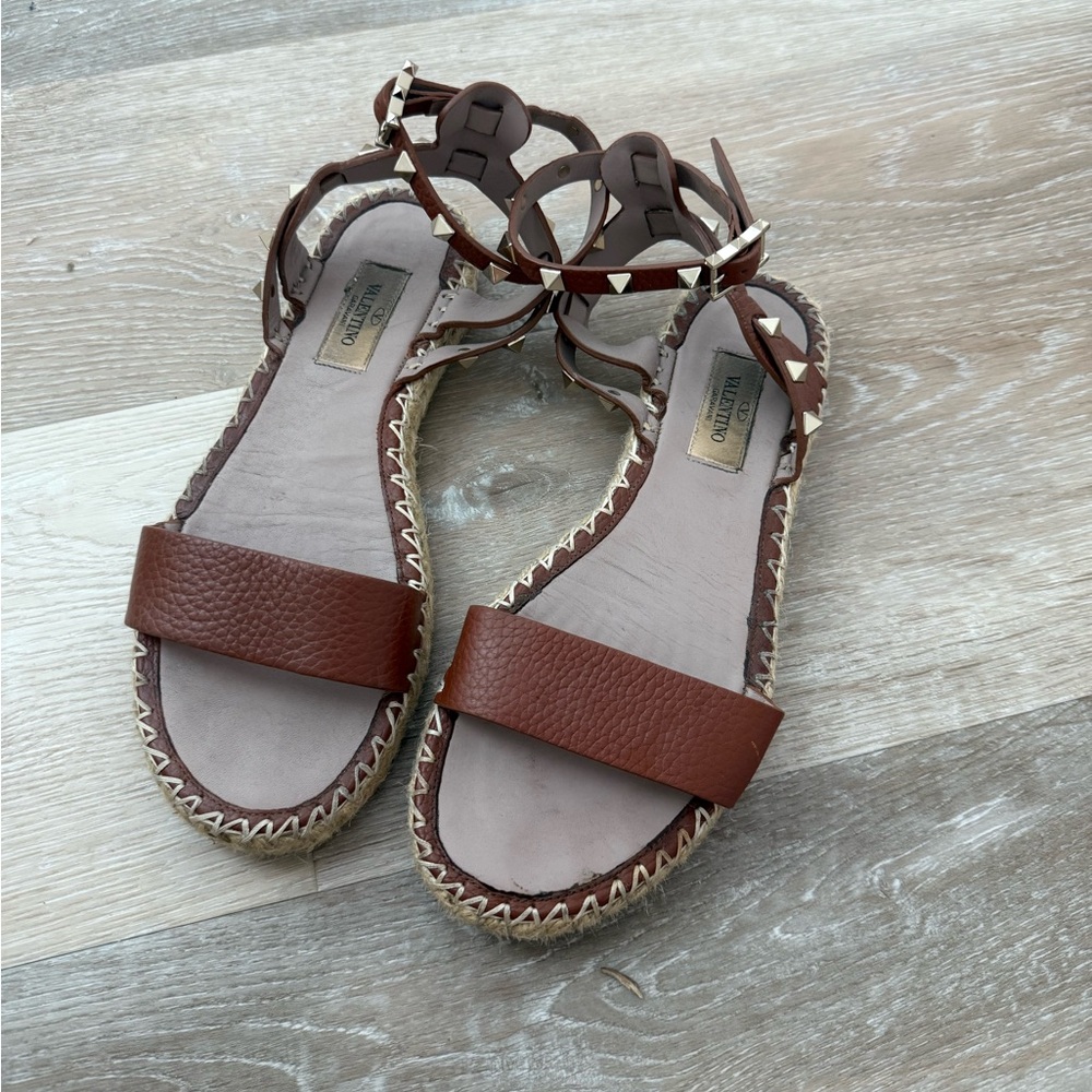 Valentino Flat Espadrille Sandals